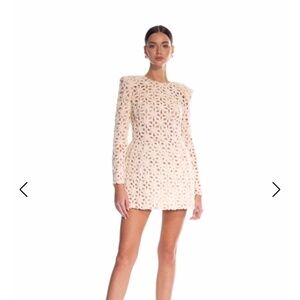 Bronx & Banco CASEY BEIGE MINI DRESS small